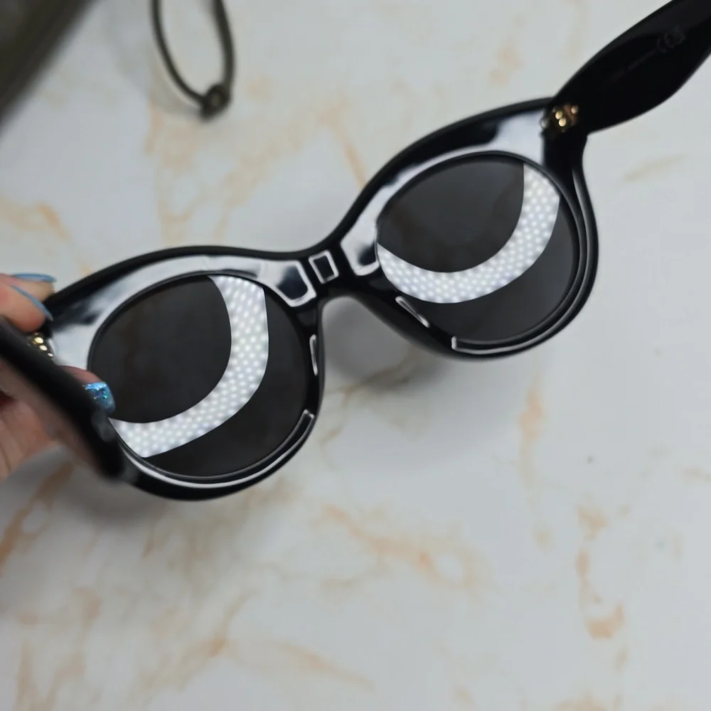 Loewe Curvy Oversized Black Sunglasses New With Case And Cloth